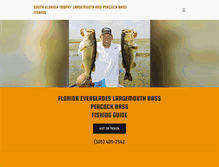 Tablet Screenshot of floridaevergladesbassfishingadventures.com